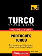 Vocabulário Português-Turco: 9000 palavras mais úteis