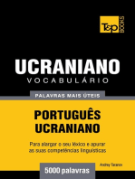 Vocabulário Português-Ucraniano: 5000 palavras mais úteis