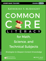 Common Core Literacy for Math, Science, and Technical Subjects: Strategies to Deepen Content Knowledge (Grades 6-12)