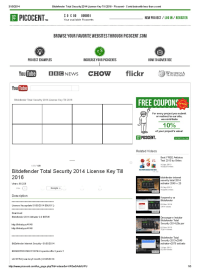 Bitdefender Total Security 2014 License Key Till 2016 - Picocent - Contribute with less than a cent.