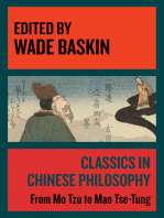 Classics in Chinese Philosophy: From Mo Tzu to Mao Tse-Tung