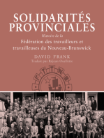 Solidarités provinciales: Histoire de la Fédération des travailleurs et travailleuses du Nouveau-Brunswick