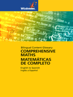 Comprehensive Maths Glossary: Bilingual Content Glossary, English to Spanish