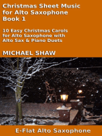 Christmas Sheet Music for Alto Saxophone: Book 1