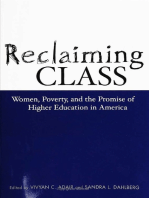 Reclaiming Class: Women, Poverty, And The Promise
