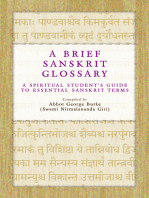 A Brief Sanskrit Glossary: A Spiritual Student's Guide to Essential Sanskrit Terms