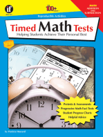 Timed Math Tests, Addition and Subtraction, Grades 2 - 5: Helping Students Achieve Their Personal Best