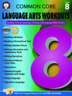 Common Core Language Arts Workouts, Grade 8
