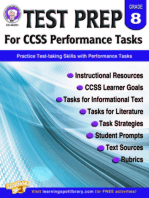Test Prep for CCSS Performance Tasks, Grade 8