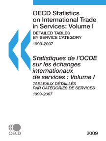 OECD Statistics on International Trade in Services 2009, Volume I, Detailed tables by service category