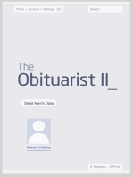 The Obituarist II: Dead Men's Data