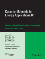 Ceramic Materials for Energy Applications IV: A Collection of Papers Presented at the 38th International Conference on Advanced Ceramics and Composites, January 27-31, 2014, Daytona Beach, FL