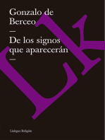 De los signos que aparecerán