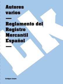 Reglamento del Registro Mercantil Español
