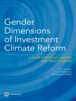 Gender Dimensions of Investment Climate Reform