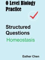 O Level Biology Practice For Structured Questions Homeostasis