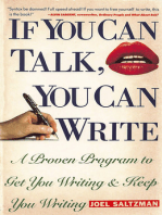 If You Can Talk, You Can Write: A Proven Program to Get You Writing & Keep You Writing