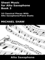 Sheet Music for Alto Saxophone: Book 3