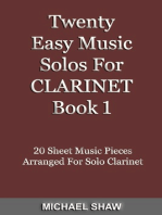 Twenty Easy Music Solos For Clarinet Book 1