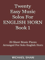 Twenty Easy Music Solos For English Horn Book 1