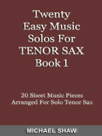 Twenty Easy Music Solos For Tenor Sax Book 1