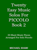Twenty Easy Music Solos For Piccolo Book 2