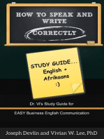 How to Speak and Write Correctly: Study Guide (English + Afrikaans)