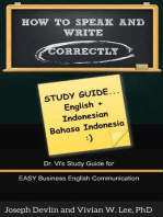 How to Speak and Write Correctly: Study Guide (English + Indonesian)