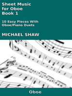 Sheet Music for Oboe