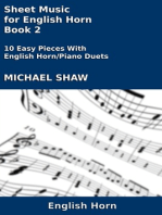 Sheet Music for English Horn: Book 2