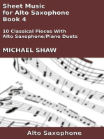 Sheet Music for Alto Saxophone