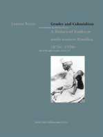 Gender and Colonialism: A History of Kaoko in north-western Namibia 1870s�1950s