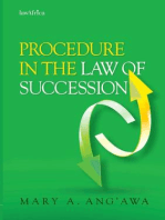 Procedure in the Law of Succession in Kenya