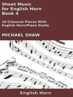 Sheet Music for English Horn: Book 4