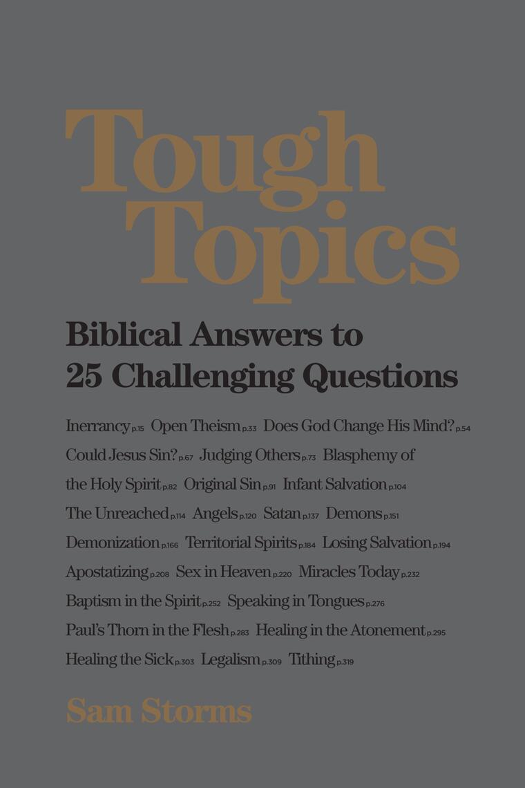 Tough Topics by Sam Storms - Ebook | Scribd