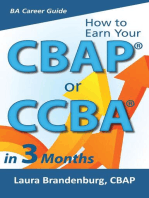 How to Earn a CBAP or CCBA in 3 Months