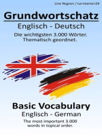 Grundwortschatz Englisch – Deutsch: Die wichtigsten 3.000 Wörter. Thematisch sortiert.