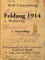 Feldzug 1914: Kriegstagebuch des Gefreiten Reinhard Busch