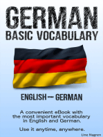 Basic Vocabulary English - German