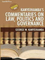 Kanyeihamba�s Commentaries on Law, Politics and Governance