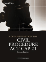 A Commentary on the Civil Procedure Act