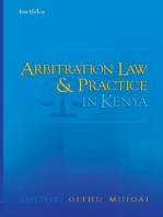 Arbitration Law and Practice in Kenya