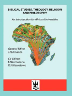 Biblical Studies, Theology, Religion and Philosophy: An Introduction for African Universities