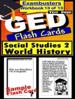 GED Test Prep Social Studies 2: World History Review--Exambusters Flash Cards--Workbook 13 of 13: GED Exam Study Guide