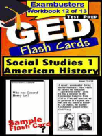 GED Test Prep Social Studies 1: US History Review--Exambusters Flash Cards--Workbook 12 of 13: GED Exam Study Guide