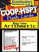 COOP-HSPT Test Prep Arithmetic Review--Exambusters Flash Cards--Workbook 2 of 3: COOP Exam Study Guide