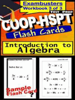COOP-HSPT Test Prep Algebra Review--Exambusters Flash Cards--Workbook 3 of 3