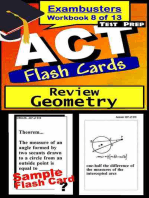 ACT Test Prep Geometry Review--Exambusters Flash Cards--Workbook 8 of 13: ACT Exam Study Guide