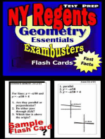 NY Regents Geometry Test Prep Review--Exambusters Flashcards: New York Regents Exam Study Guide