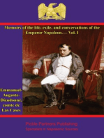 Memoirs of the life, exile, and conversations of the Emperor Napoleon, by the Count de Las Cases - Vol. I
